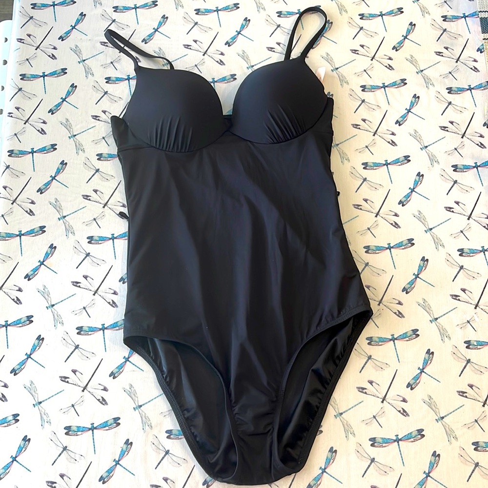 Tag still on, never worn, black swimsuit one piece from Victoria’s Secret.